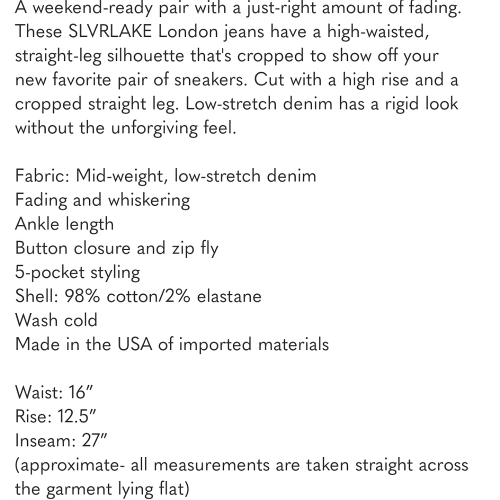 SLVRLAKE Blue Straight Leg Jeans - Picture 14 of 14